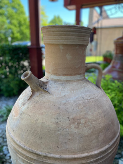 Close up of top of large cretan pot