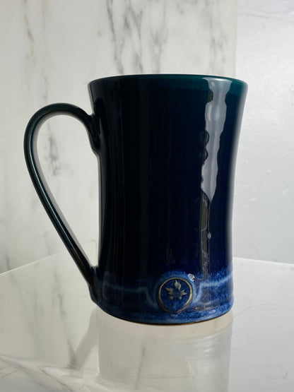 Handmade pottery medallion mug