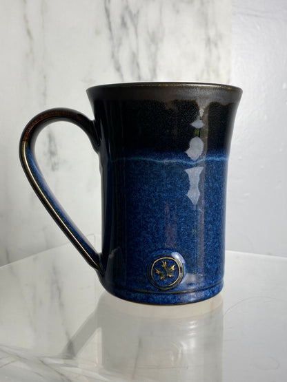 Handmade pottery medallion mug