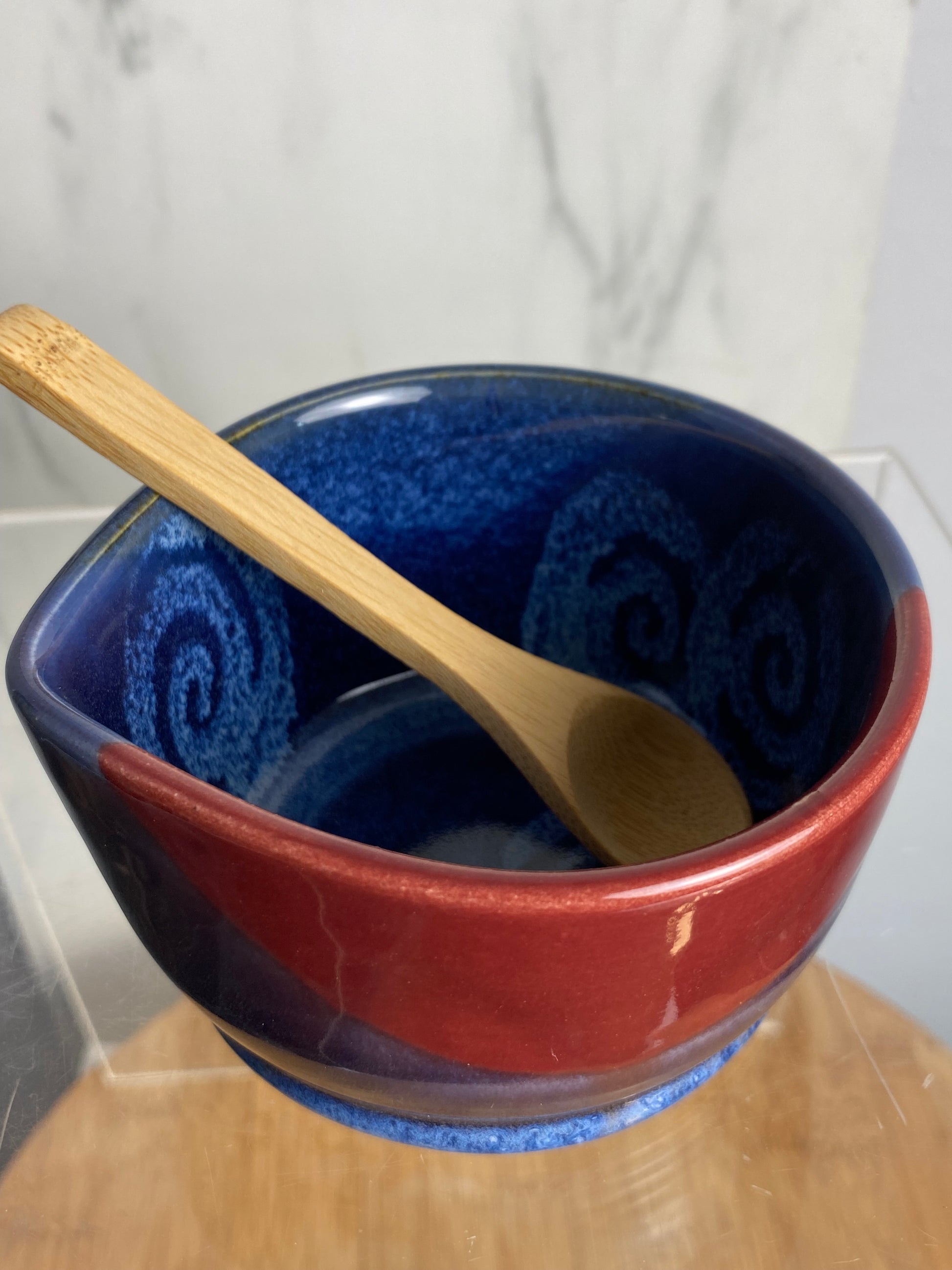 Handmade pottery condiment bowl