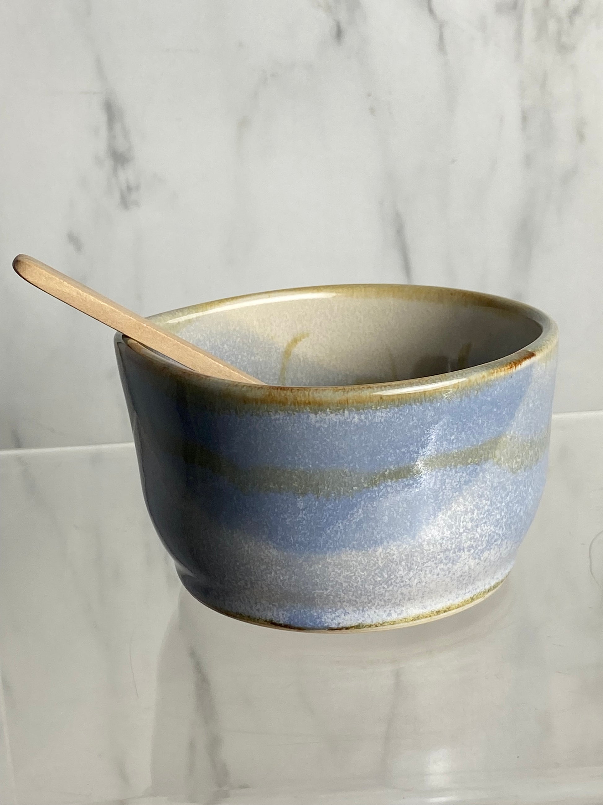 Handmade pottery condiment bowl
