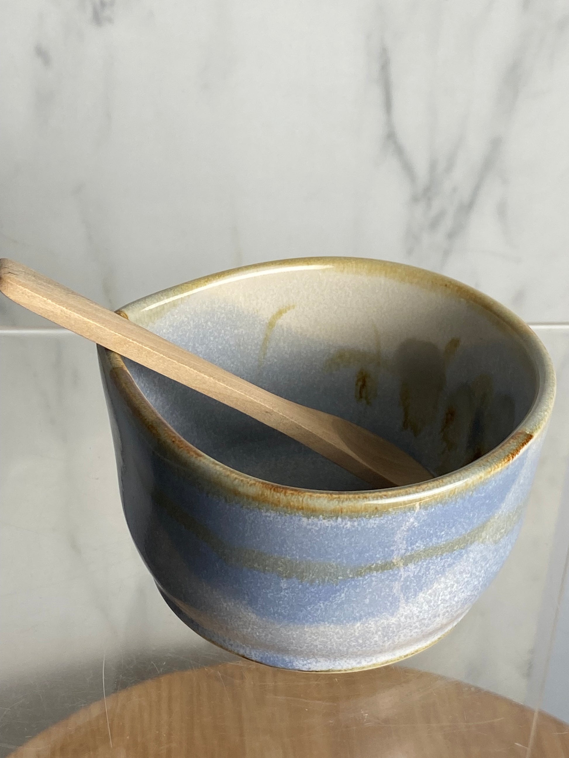 Handmade pottery condiment bowl