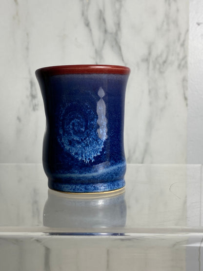 Handmade pottery wine cup