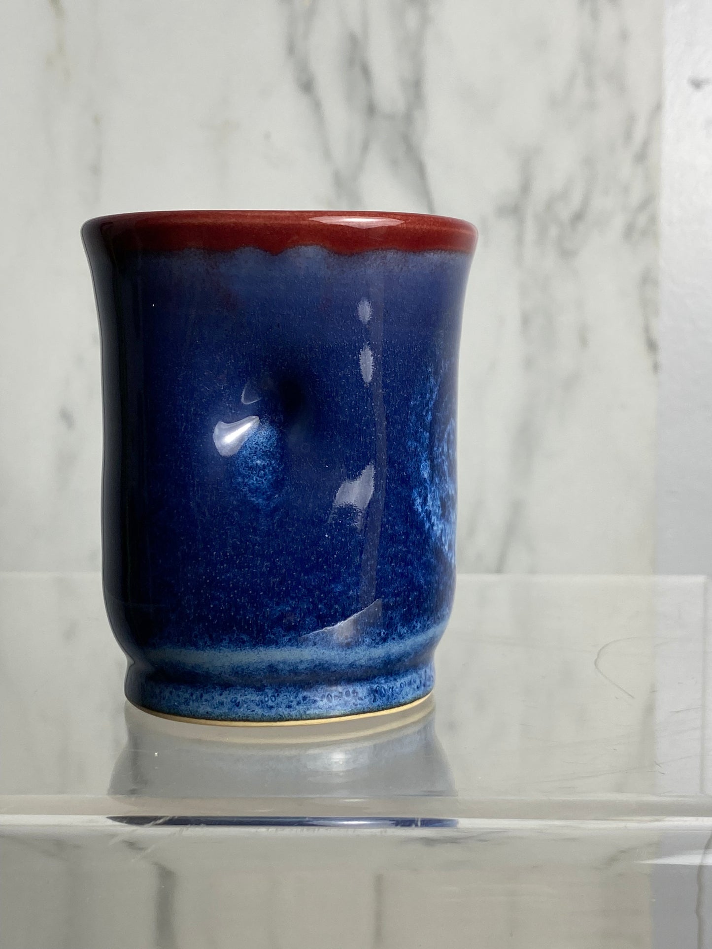 Handmade pottery wine cup