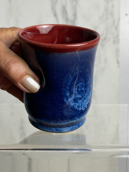 Handmade pottery wine cup