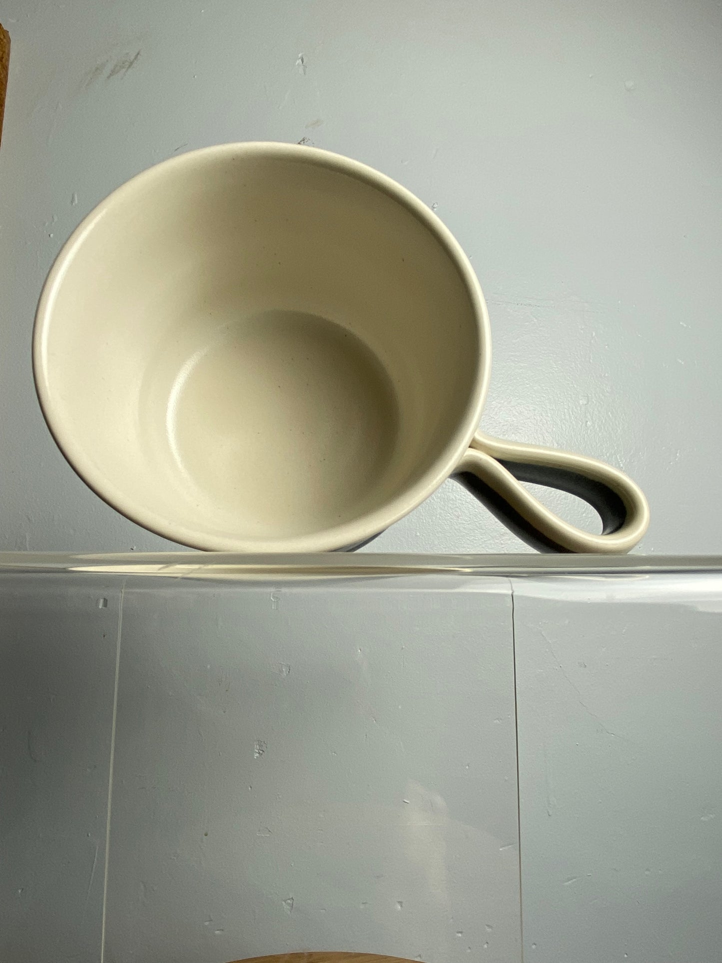 Pottery onion soup bowl