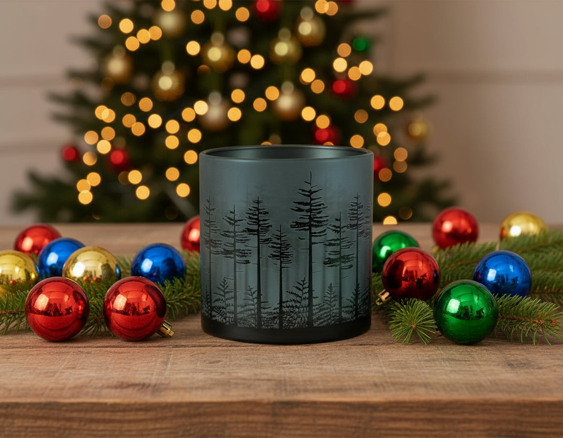 glass hurricane vase