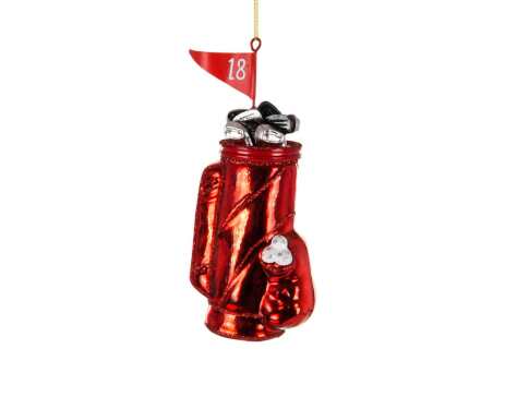 Red Golf Bag Ornament