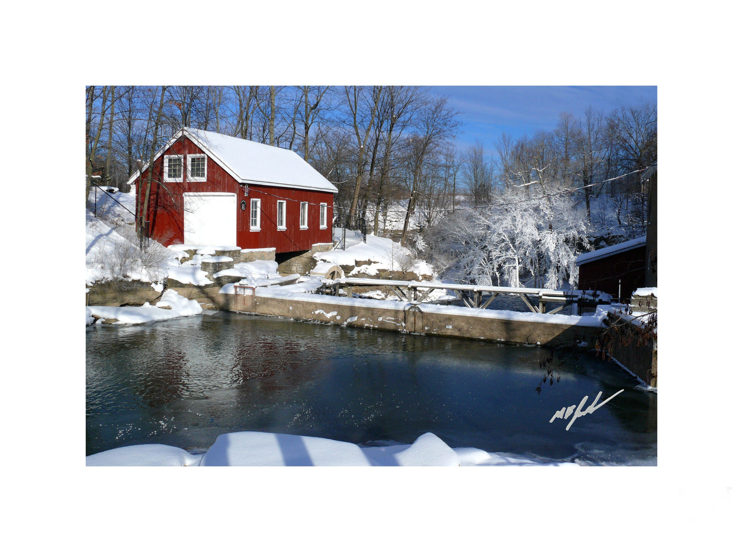 Decew Falls in the Winter Photo