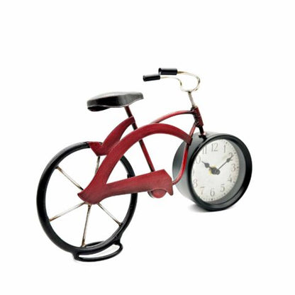 Little Red Bicycle Table Clock