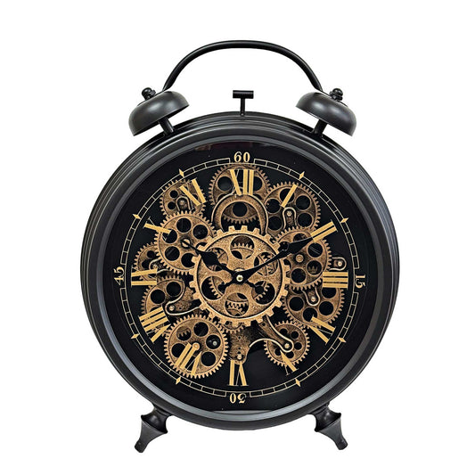 moving gear table clock