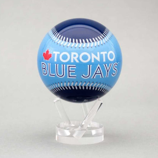 Toronto Blue Jays Mova Globe 4.5" – rotating globe with Toronto Blue Jays design, sports fan collectible, desktop decor