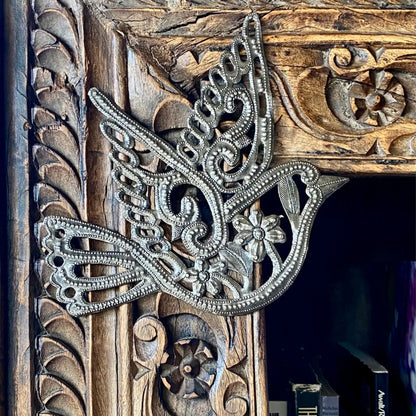 Haitian metal dove wall decor