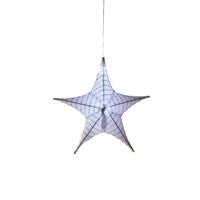 White Lighted Fabric Star