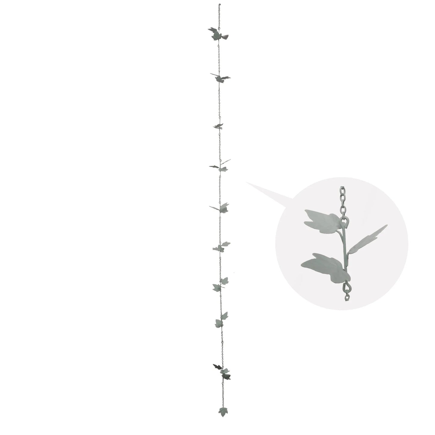 Leaf Rain Chain - green