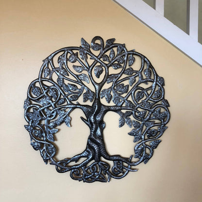 Celtic Tree of Life, Haitian Metal Wall Hanging Art