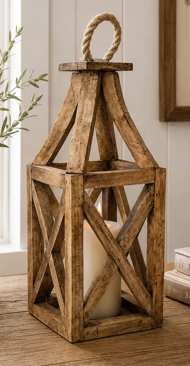 wooden lantern