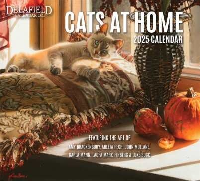 2025 Delafield Wall Calendar - Cats at Home