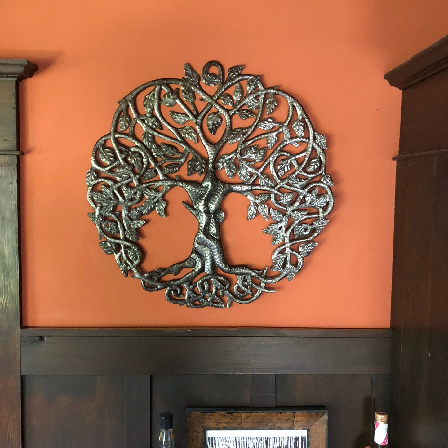 Celtic Tree of Life, Haitian Metal Wall Hanging Art