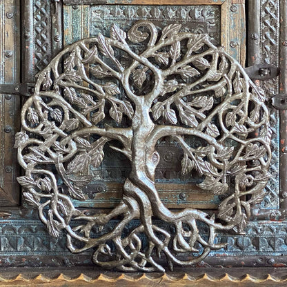 Celtic Tree of Life, Haitian Metal Wall Hanging Art