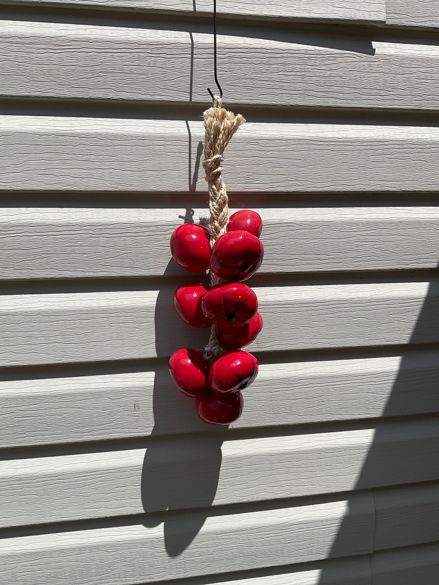 Hanging Ceramic Tomatoes