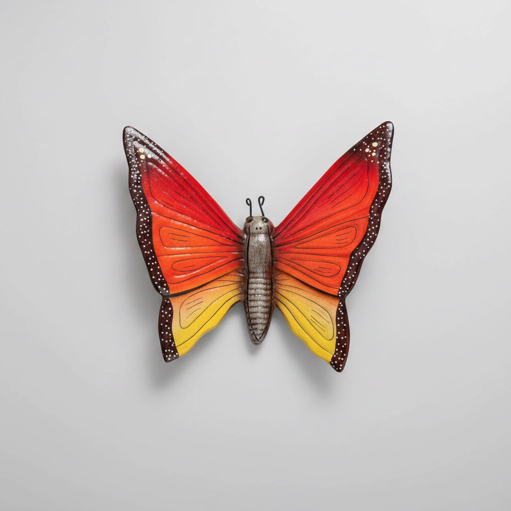 Ceramic butterfly made in Mexico