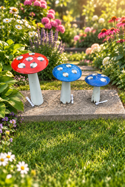 Metal mushroom made in Mexico