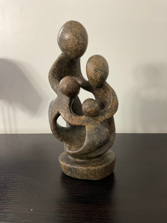 Stone Sculpture-Family of 4 - Ukama 4J