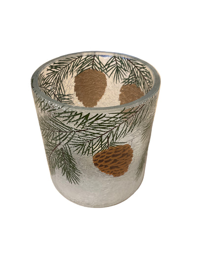 Pinecone Hurricane Vase