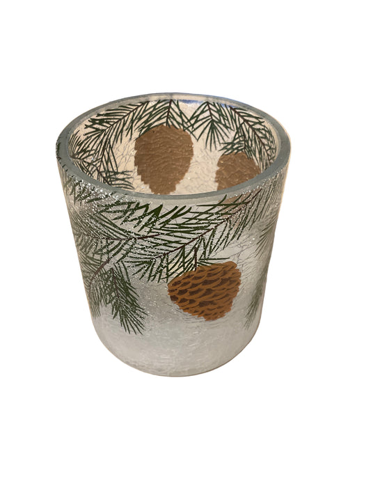 Pinecone Hurricane Vase