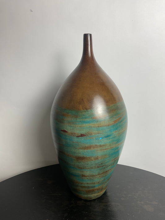 Clay vase made in Mexico