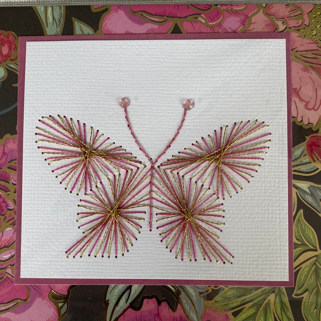 Hand Stitched Greeting Card