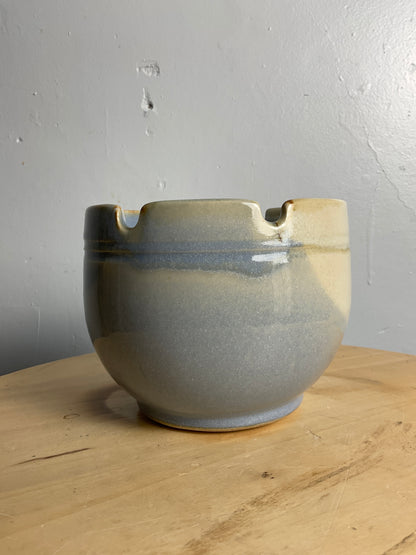 Handmade pottery noodle bowl
