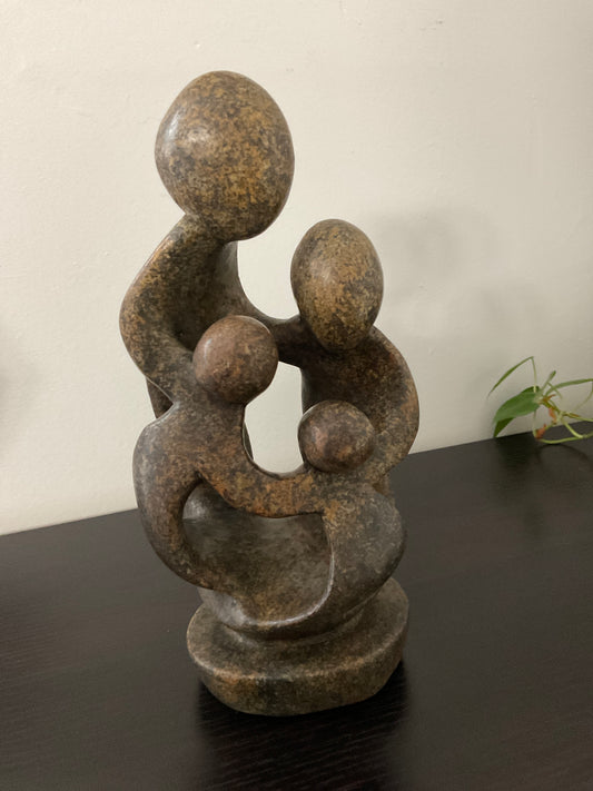 Stone Sculpture-Family of 4 - Ukama 4J