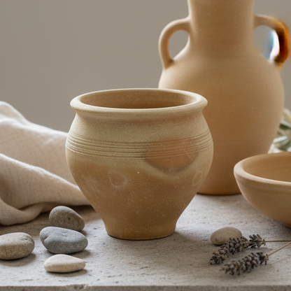 Mini Jar – Artisan Vignette with Cretan Pots