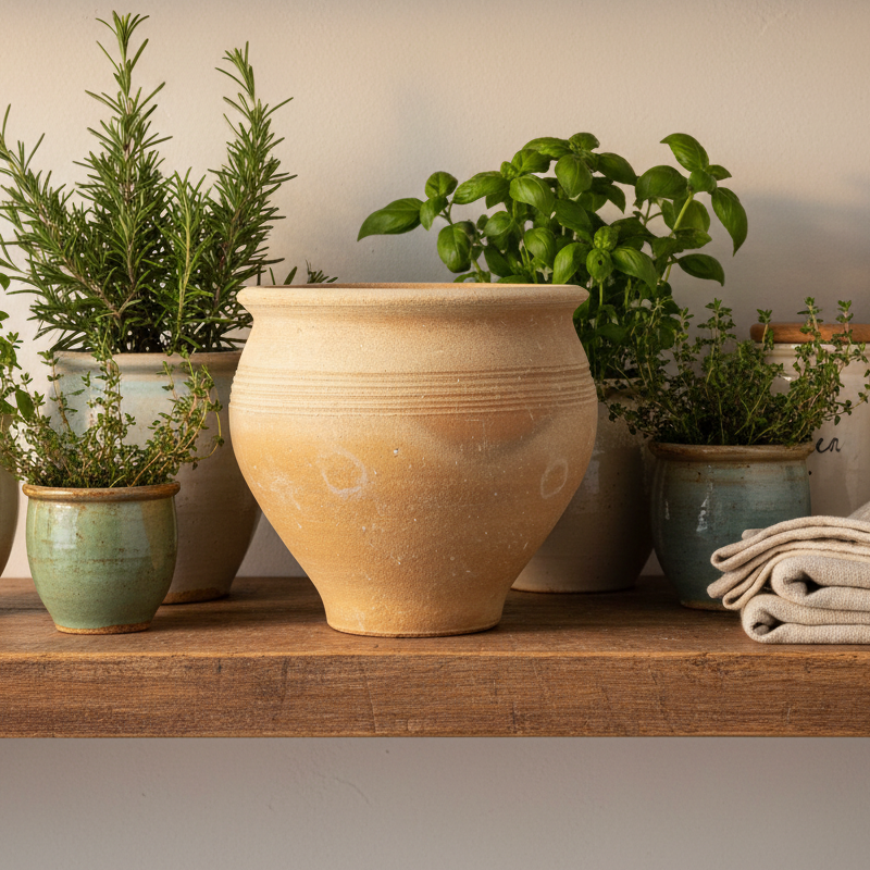 Mini Jar – Kitchen Shelf with Herbs Lifestyle