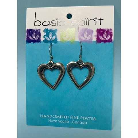 Open Heart Earrings