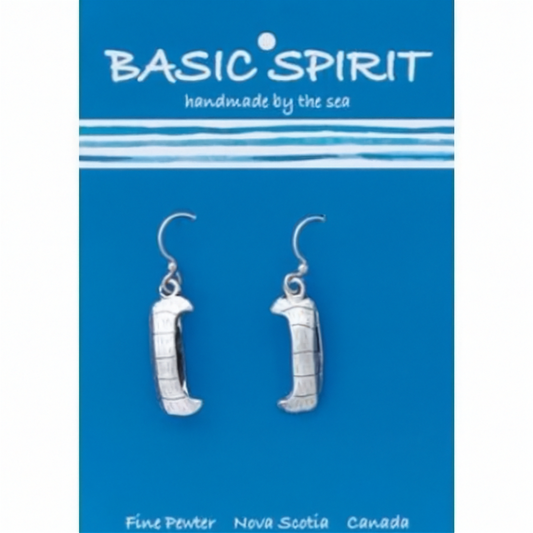 Canoe Pewter Earrings – Handmade Canadian Jewellery | Basic Spirit
