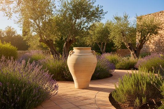 Pithos in Mediterranean Garden