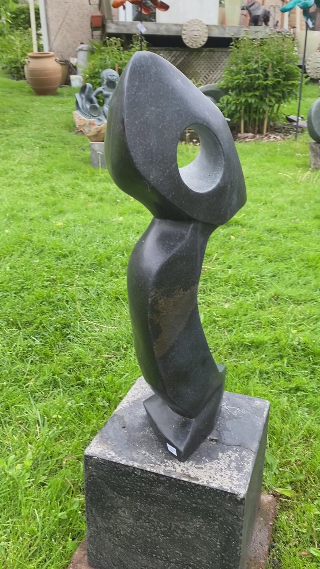 stone Sculpture made in Zimbabwe of an Owl
