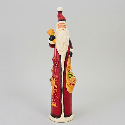 Santa figurine with a clean studio background