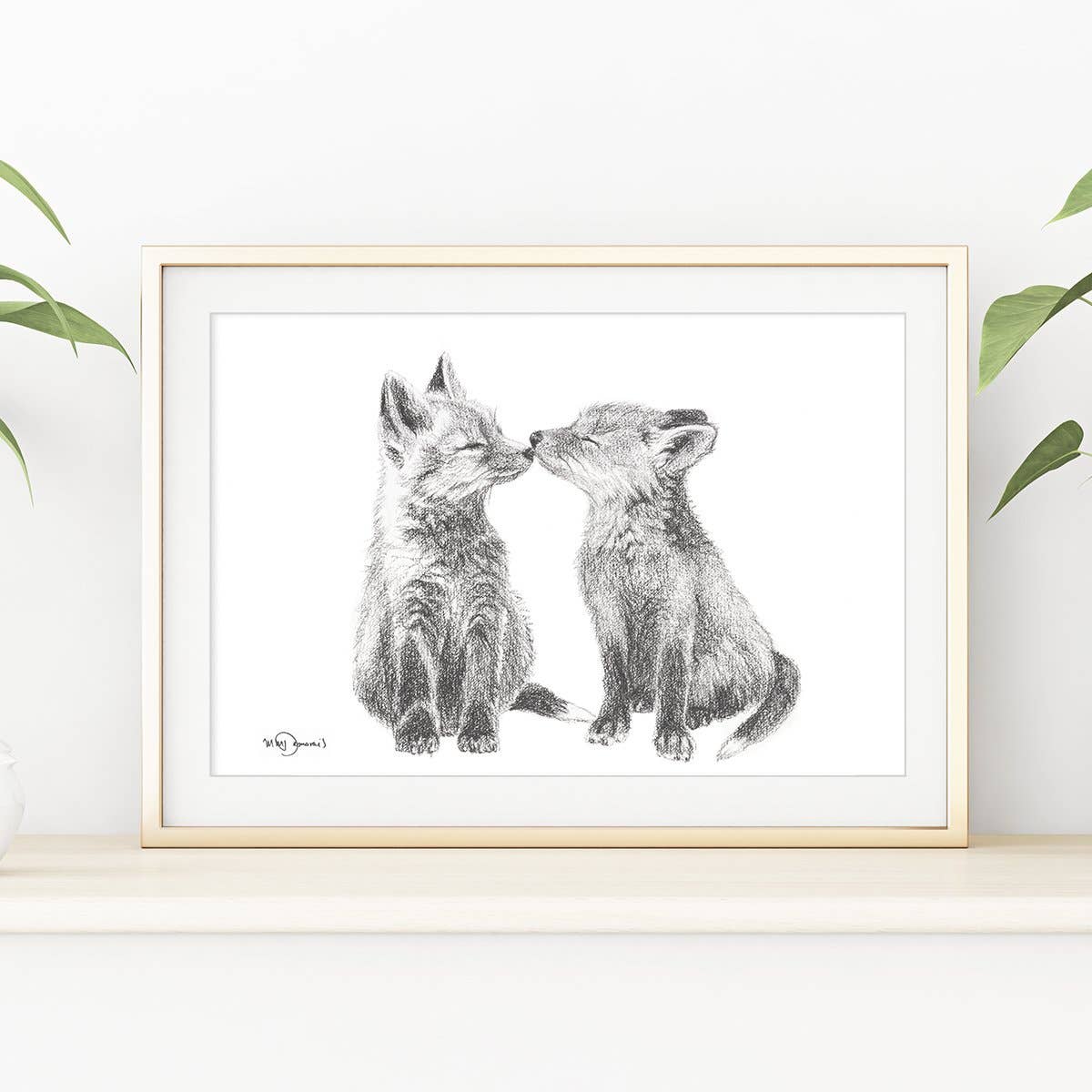 Adorable Baby Foxes Print
