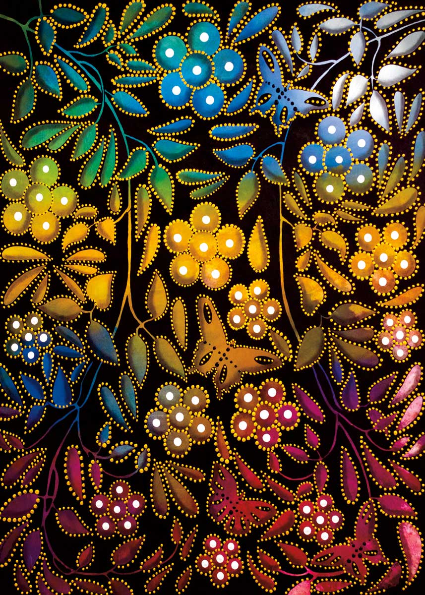 Flowers and Butterflies Art Card - Betty Albert