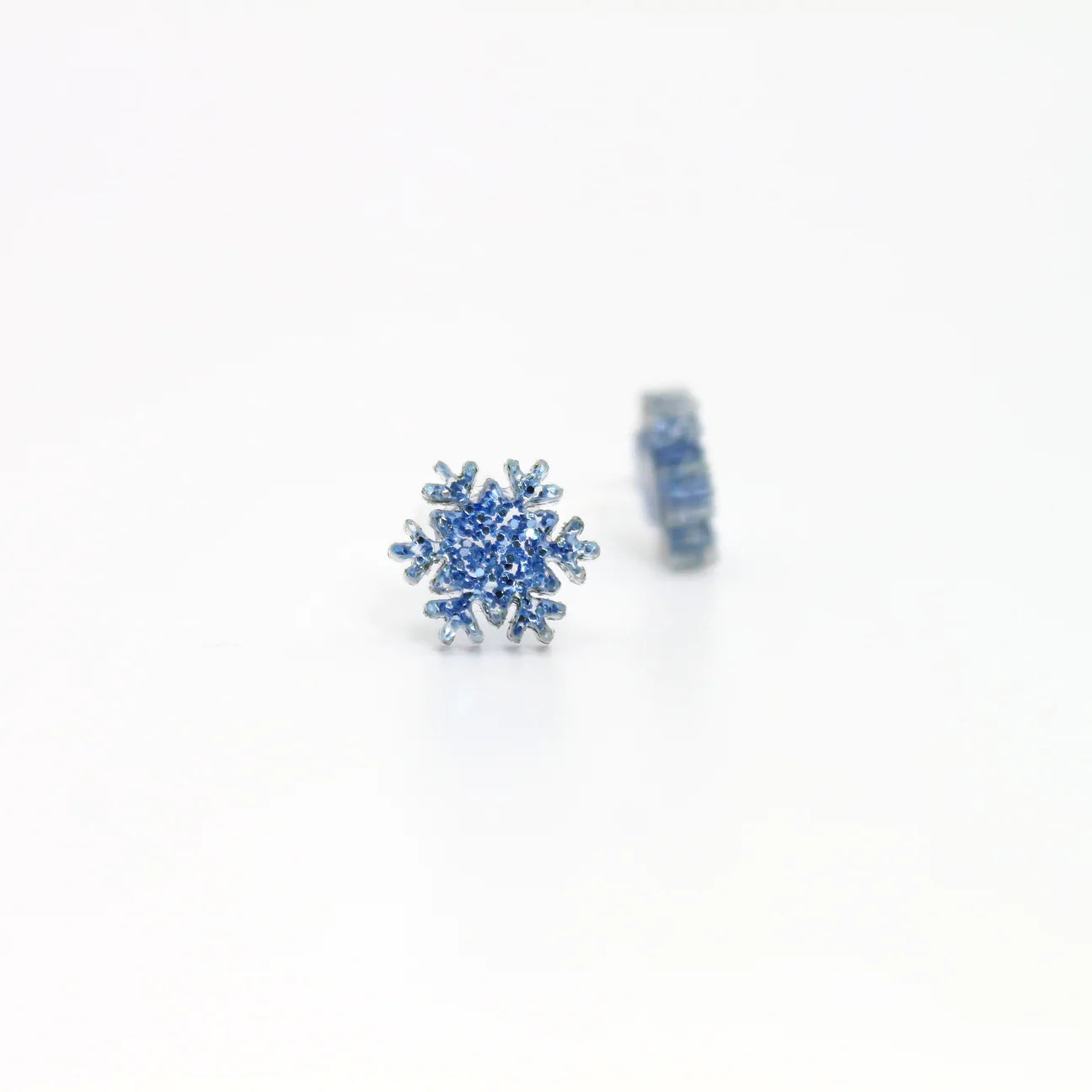 Snowflake Earrings - Icy Blue