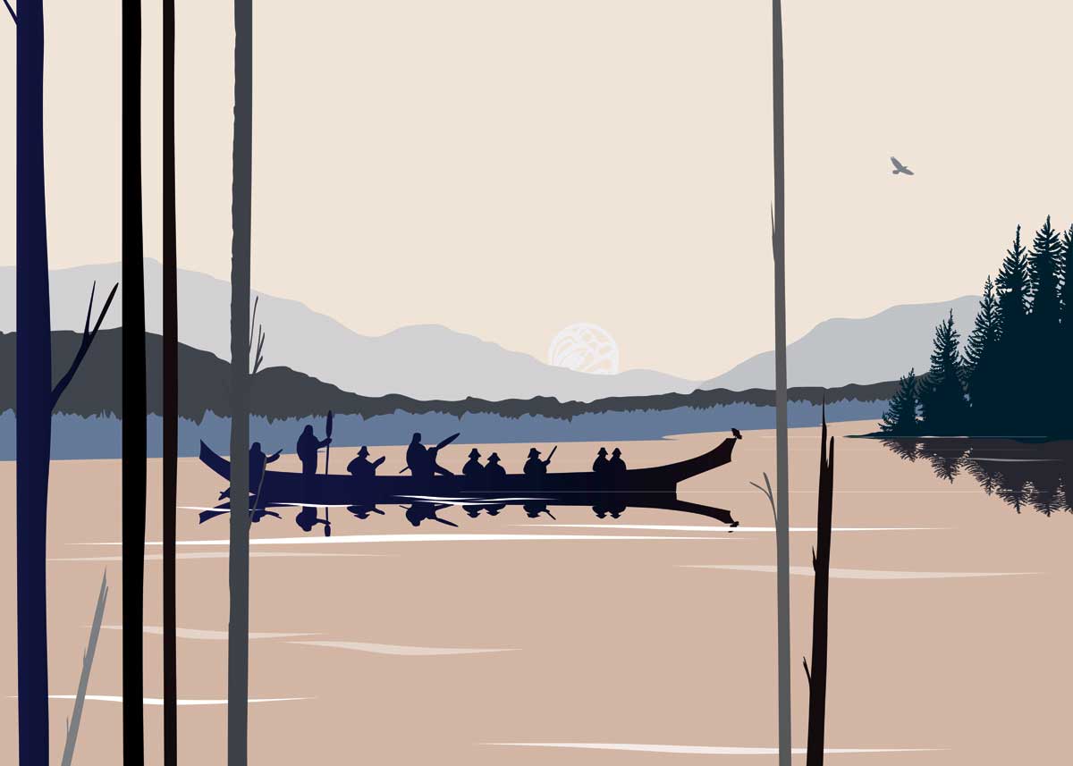 Curtis Canoe Art Card - Mark Preston
