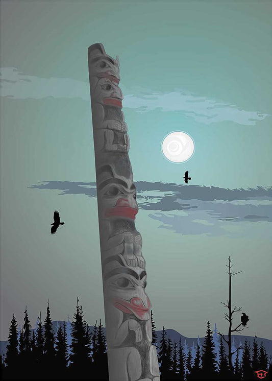 Totem Pole Art Card - Mark Preston