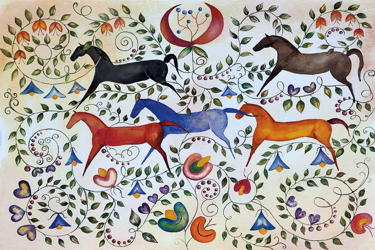 Métis Tapestry Art Card - Valentina Lapier
