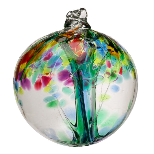 Tree of Family Glass Orb - 6"
