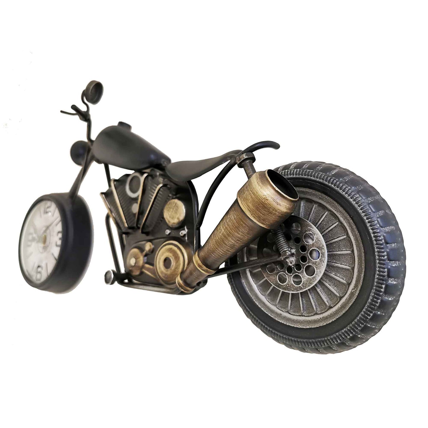 Vintage motorbike wall clock