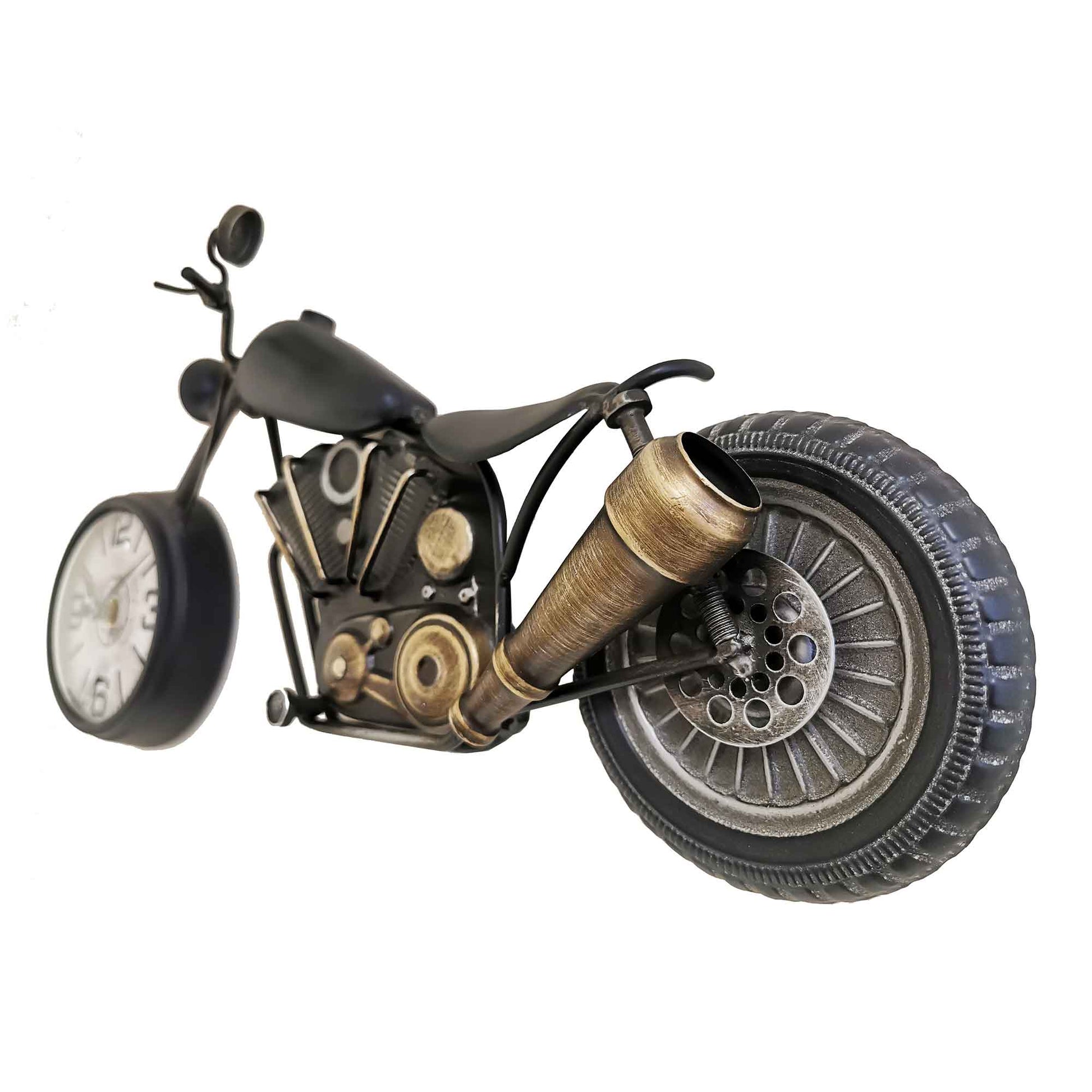 Vintage motorbike wall clock